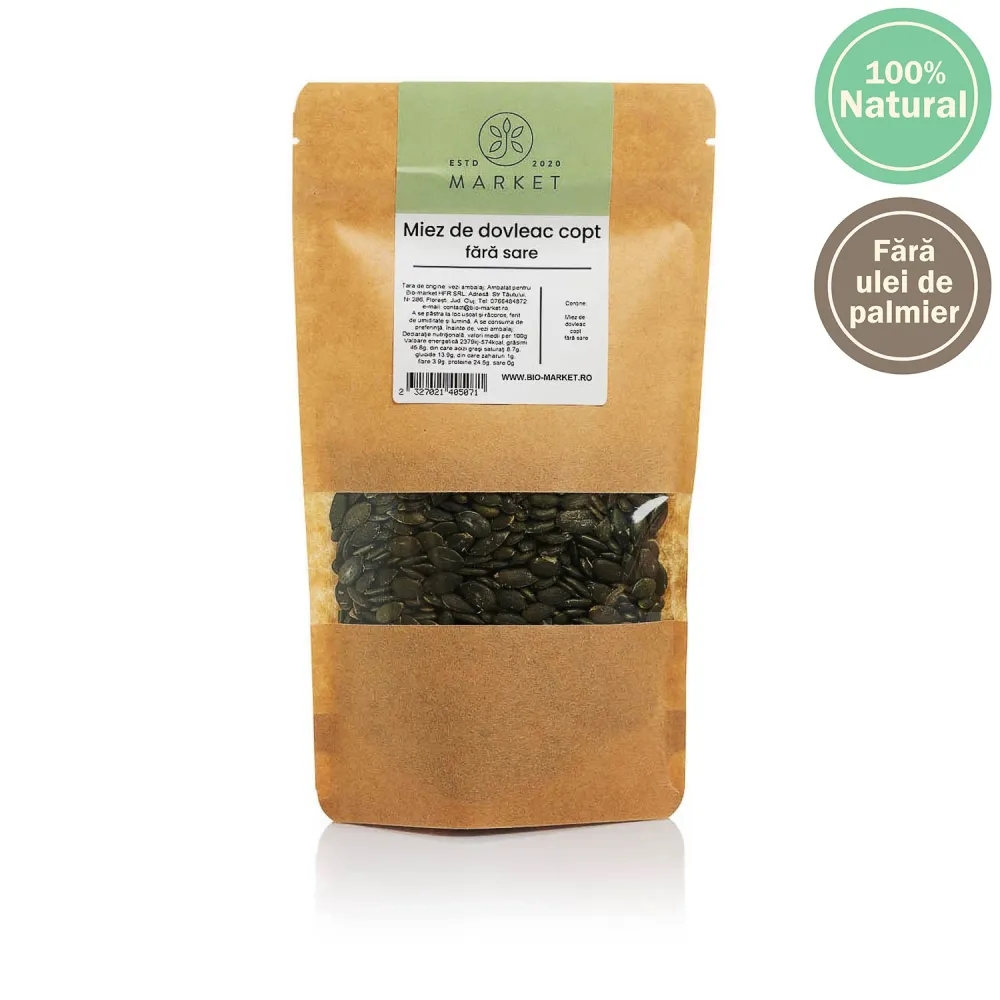 Miez de dovleac copt fara sare 1kg