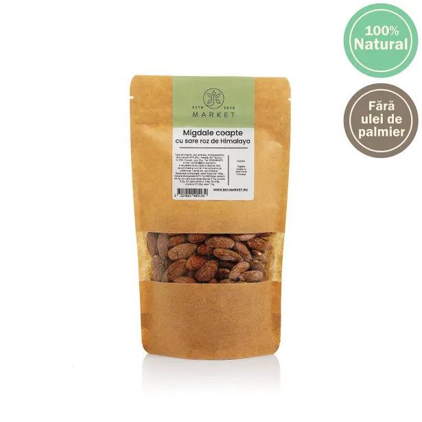 Migdale coapte cu sare roz 500g