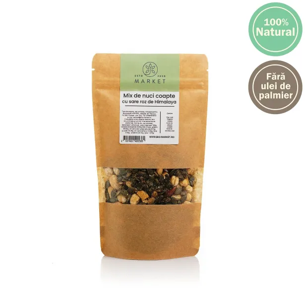 Mix de nuci coapte cu sare roz 500g