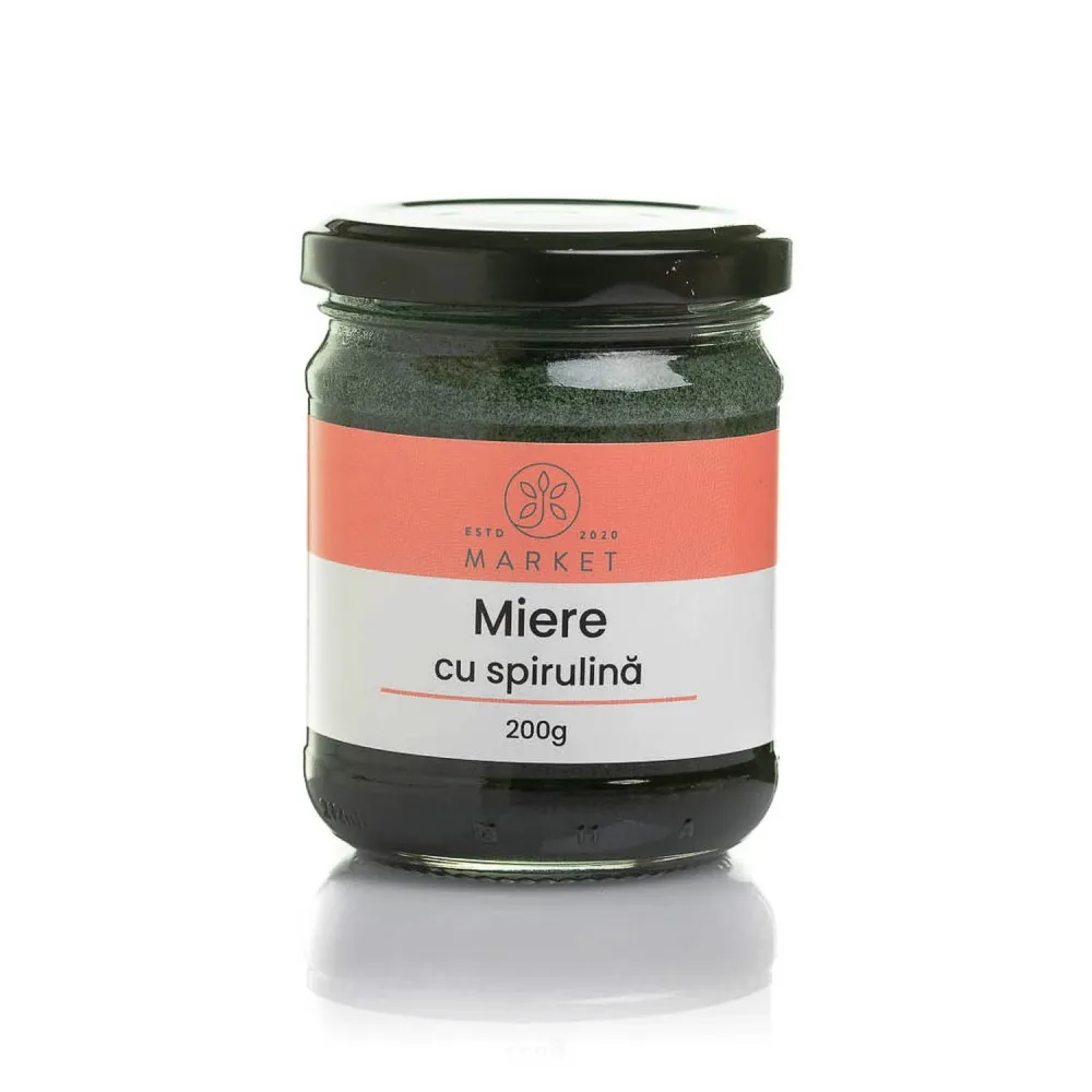 Miere cu spirulina 200g