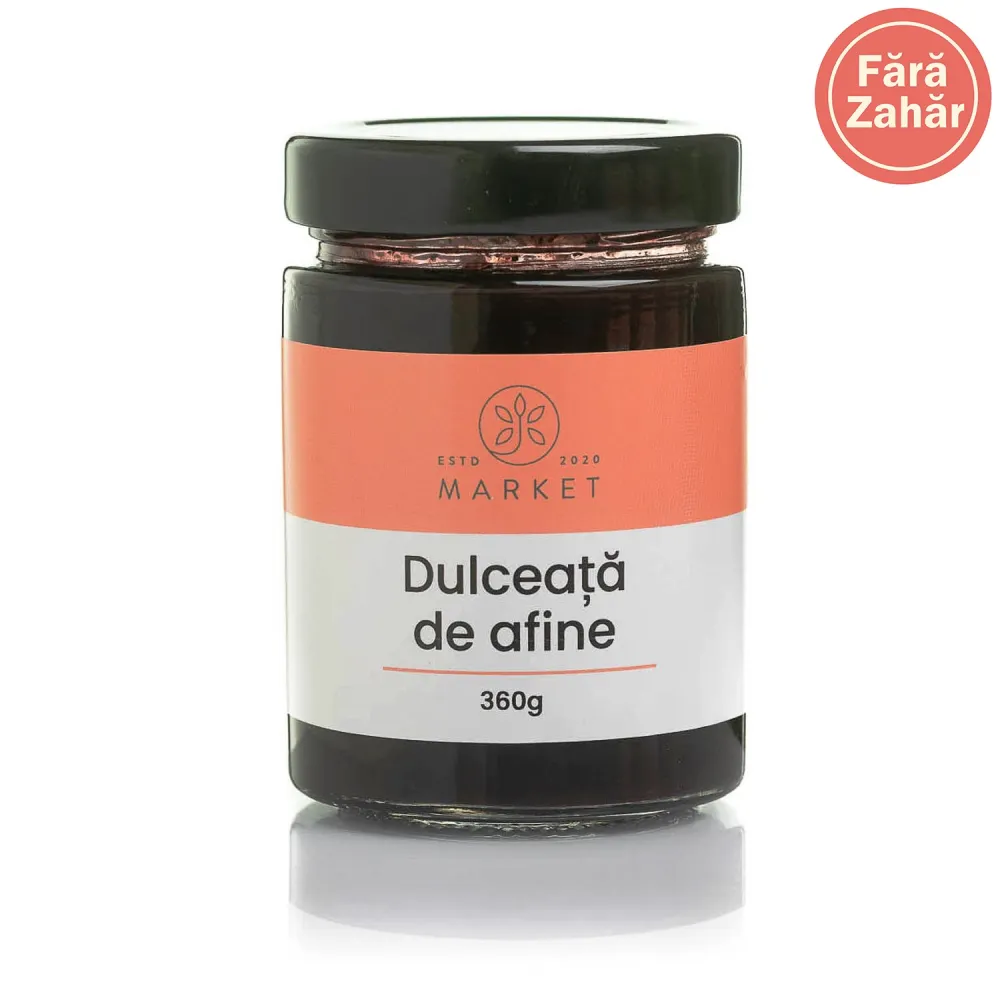 Dulceata de afine fara zahar 360g