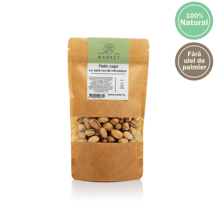 Fistic copt cu sare roz 400g