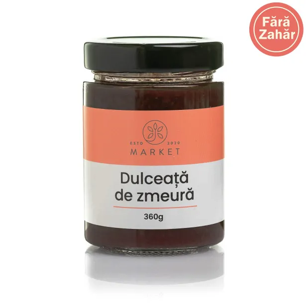 Dulceata de zmeura fara zahar 360g
