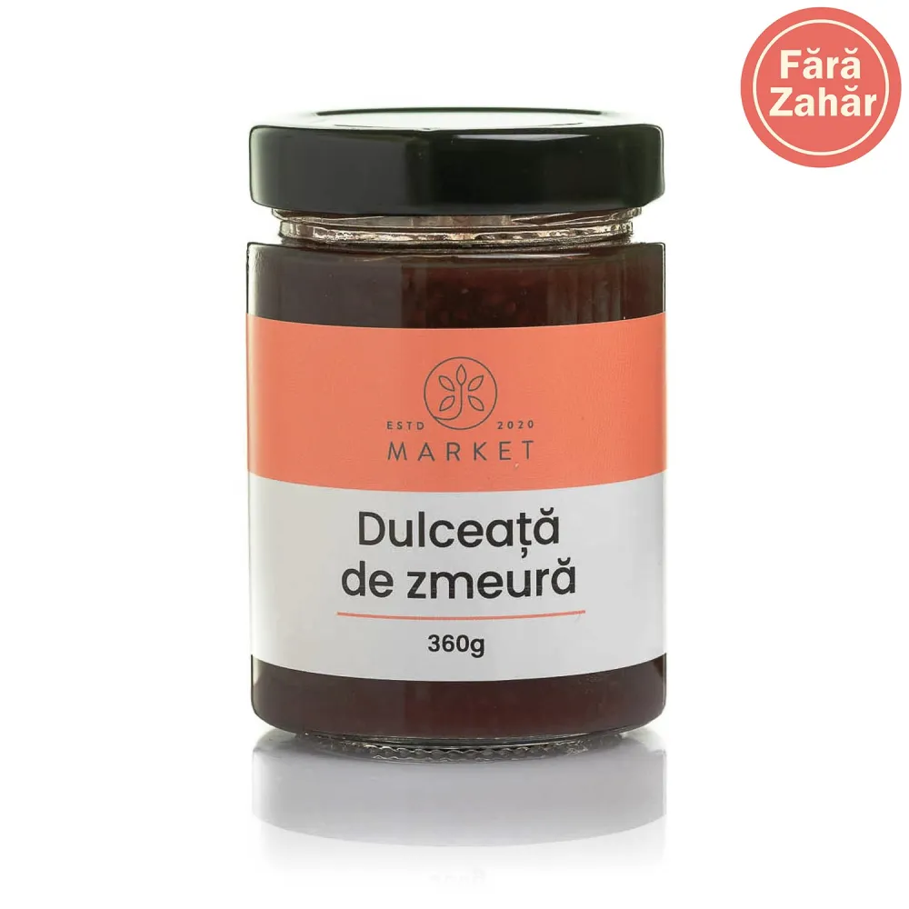 Dulceata de zmeura fara zahar 360g