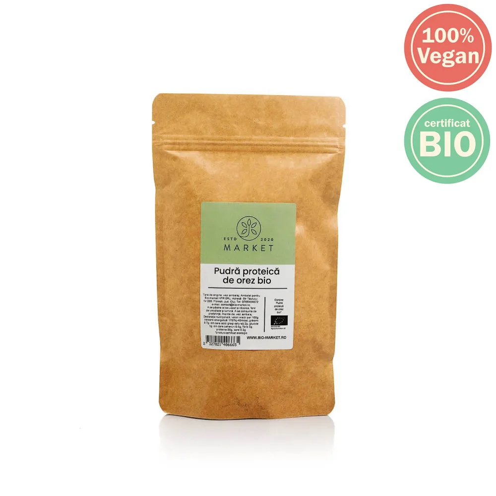 Pudra proteica de orez BIO 500g