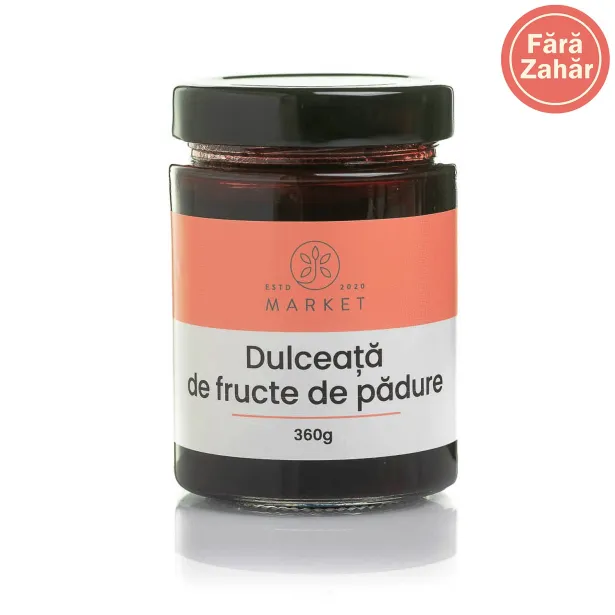 Dulceata de fructe de padure fara zahar 360g