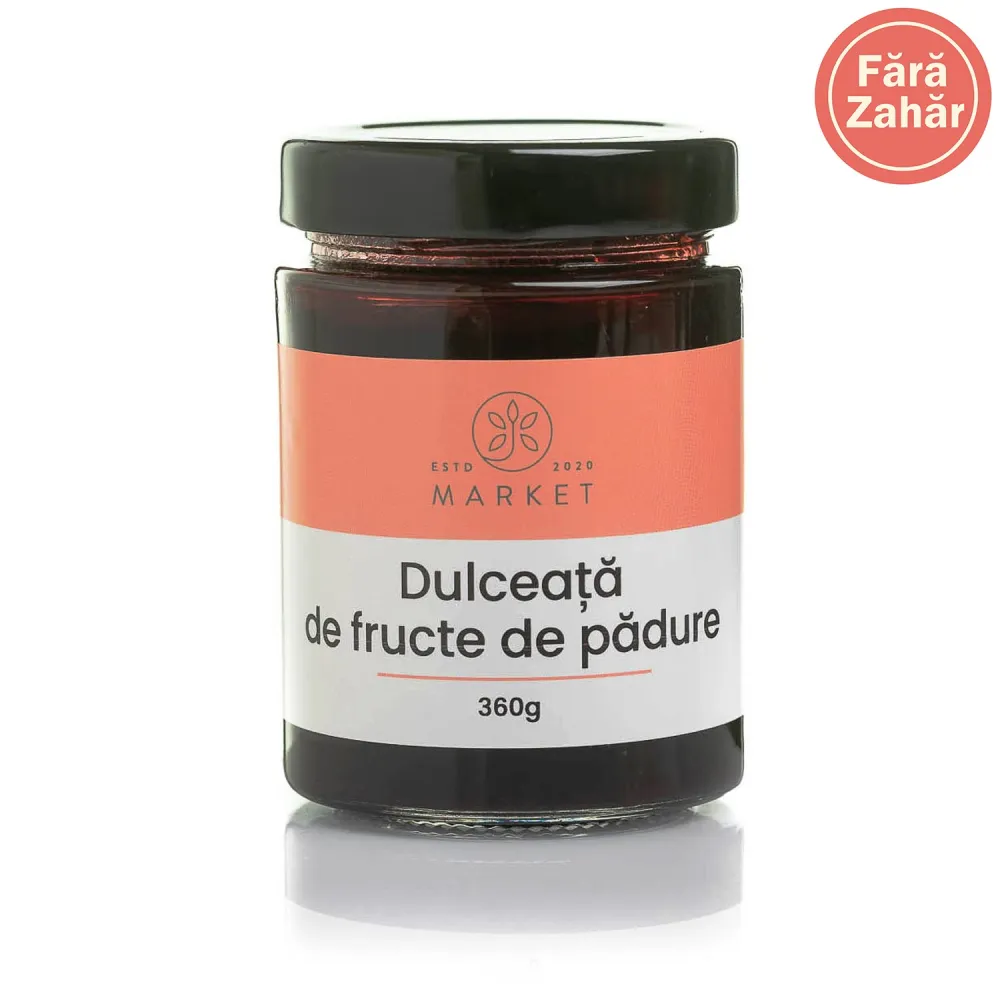 Dulceata de fructe de padure fara zahar 360g