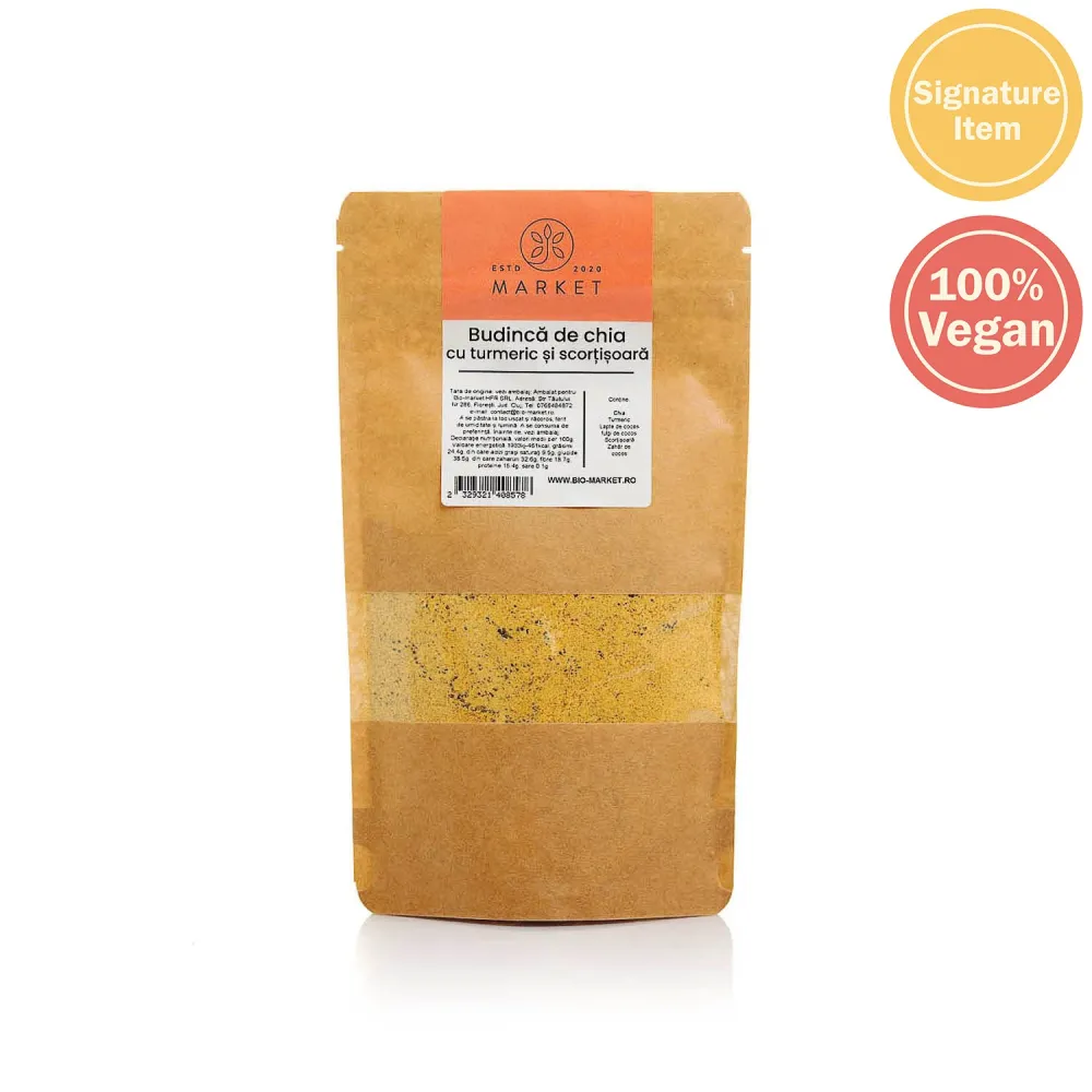 Budinca de chia cu turmeric si scortisoara 250g