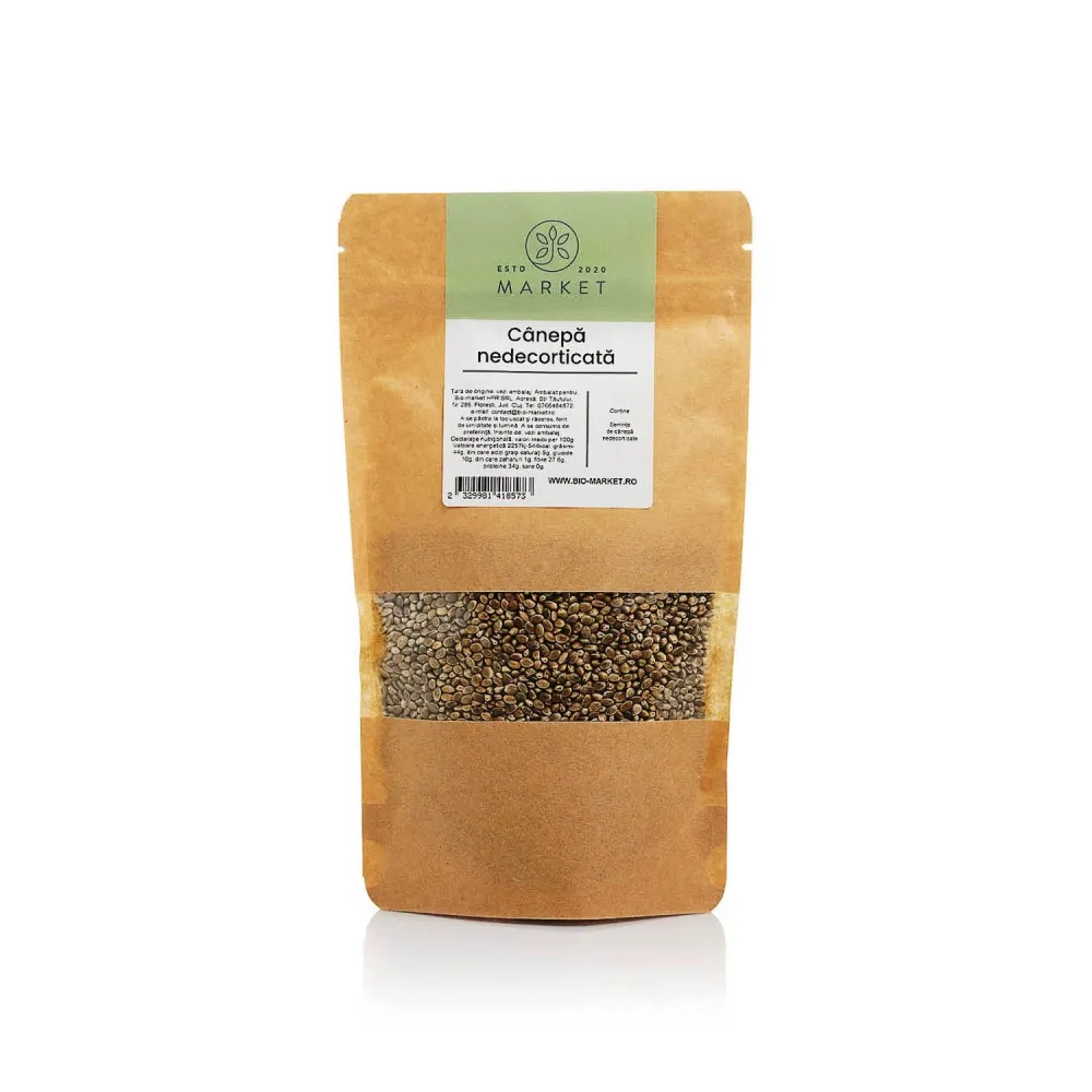 Canepa seminte nedecorticate 400g