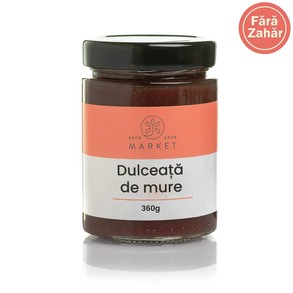 Dulceata de mure fara zahar 360g
