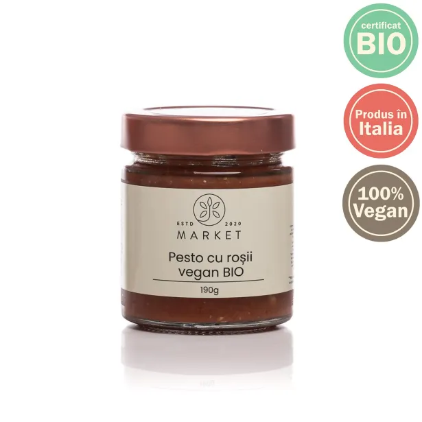 Pesto vegan cu rosii bio 190g