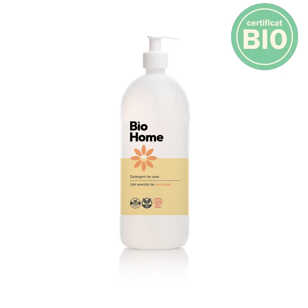 Detergent de vase BIO - cu ulei esential de portocale 1L