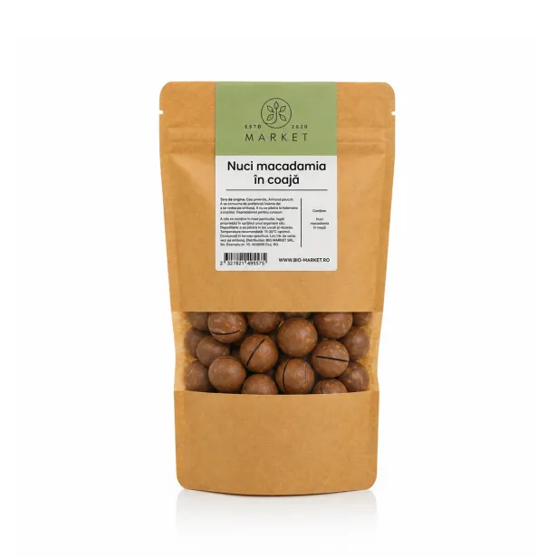 Nuci macadamia in coaja 500g