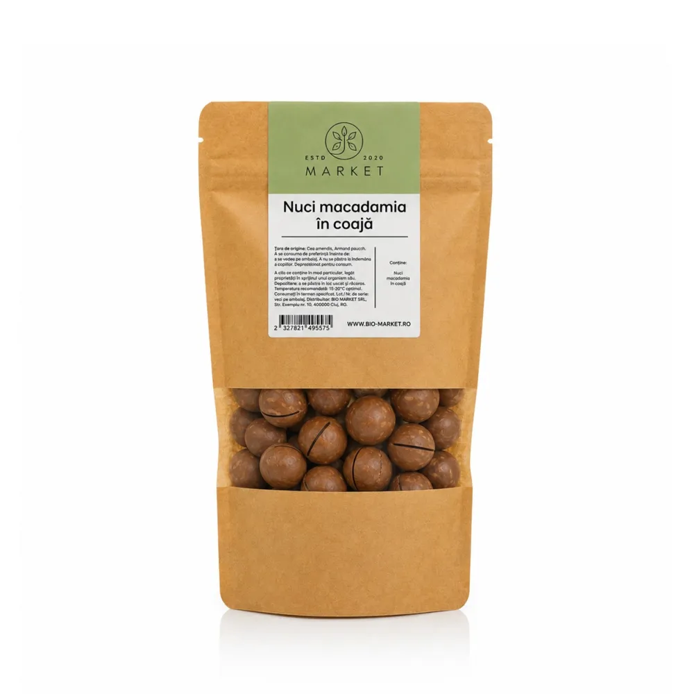 Nuci macadamia in coaja 500g