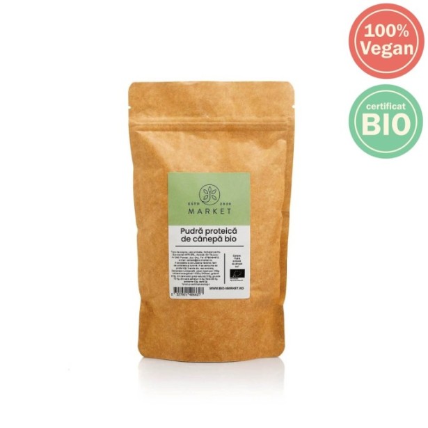 Pudra proteica de canepa BIO 500g