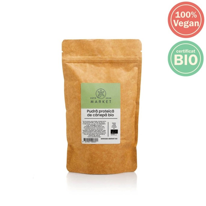Pudra proteica de canepa BIO 500g