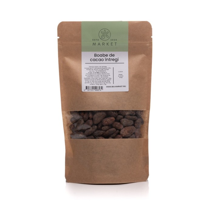 Boabe de cacao intregi 500g