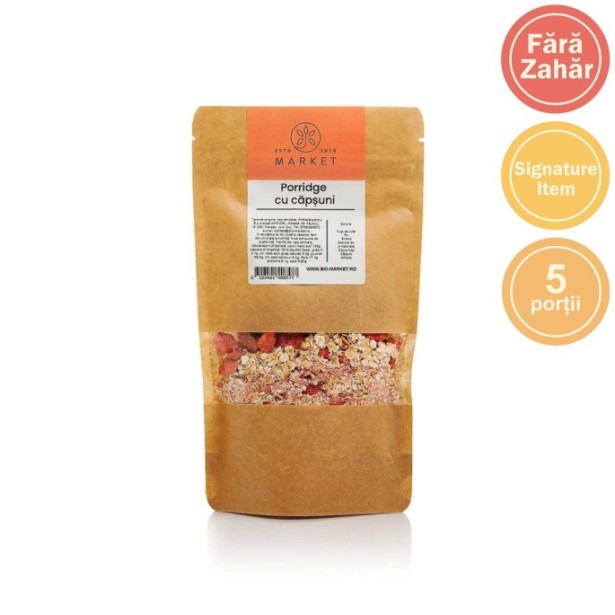 Porridge cu capsuni liofilizati 250g