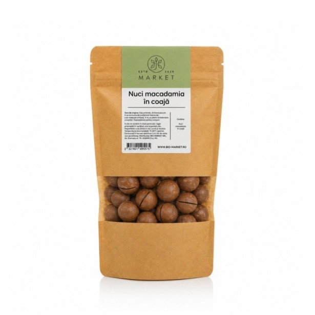 Nuci macadamia in coaja 500g