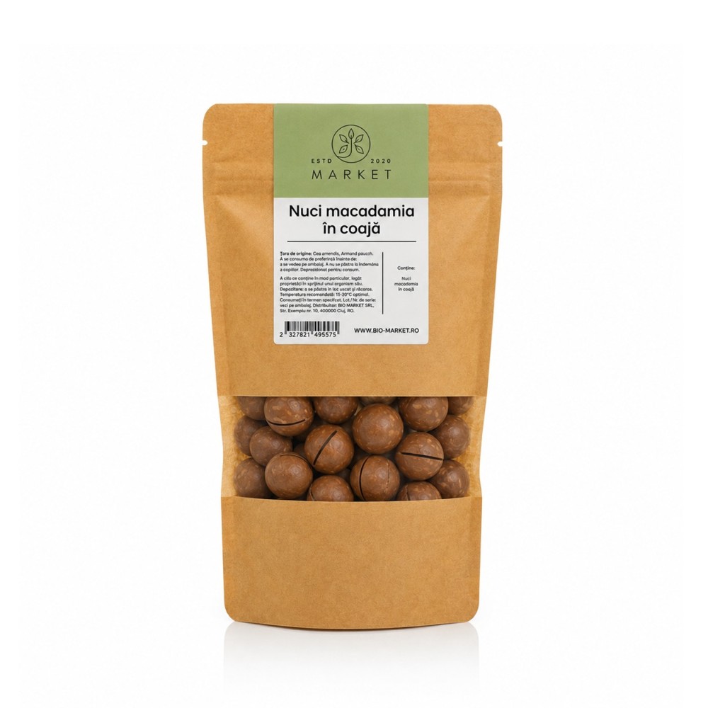 Nuci macadamia in coaja 500g