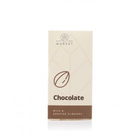 Ciocolata artizanala cu lapte si migdale 150g