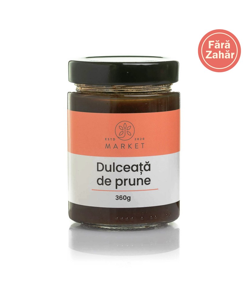 Dulceata de prune fara zahar 360g