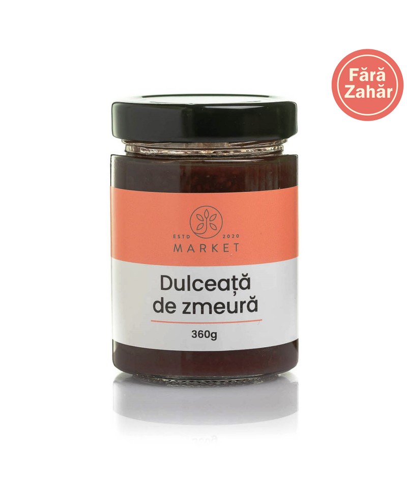 Dulceata de zmeura fara zahar 360g