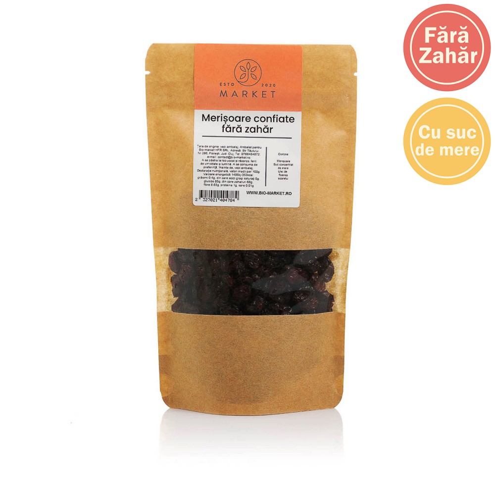 Merisoare confiate fara zahar 1kg