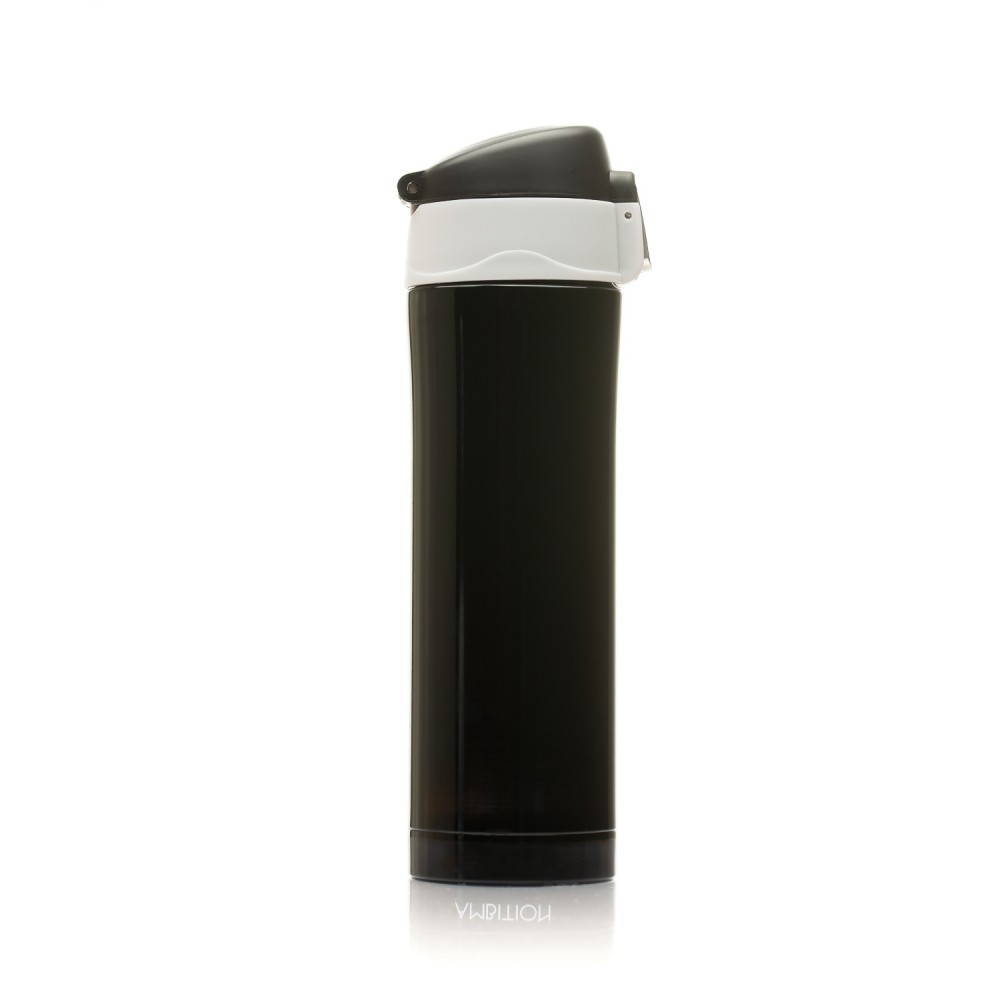 Termos inox negru glossy 420ml