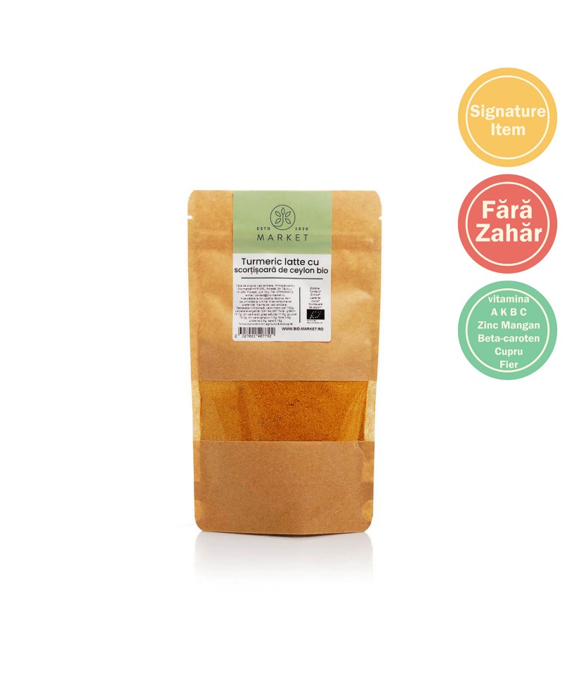 Turmeric cinnamon latte fara zahar bio 150g