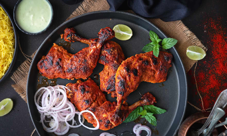 Pui tandoori la cuptor